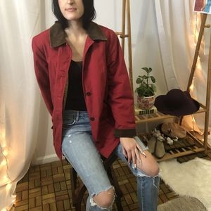 L.L. Bean Women's Red Barn Coat Size Medium Petite